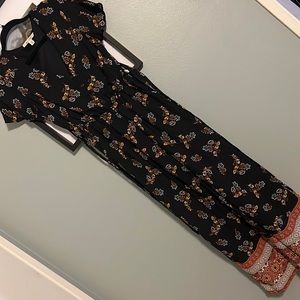 Floral Romper Pantsuit with POCKETS!